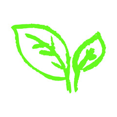 Icon in hand draw style. Drawing with wax crayons, children's creativity