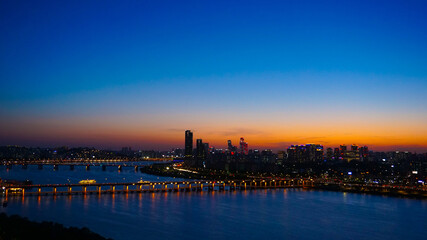 Obraz premium 한강의 야경(night view of river)
