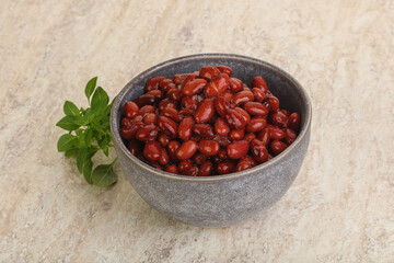 Red kidney bean in the bowl