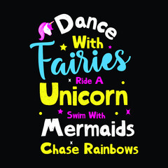 Obraz premium Unicorn Lettering typography t-shirt design.Unicorn Quotes t-shirt design. unicorn t-shirt design.