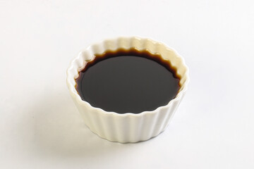 Asian soya sauce in the bowl