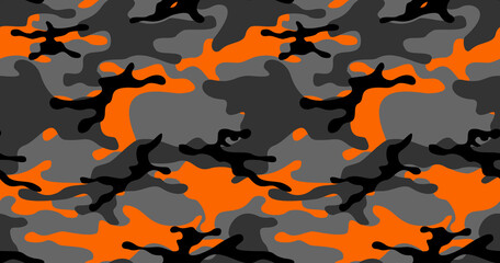 Camouflage seamless pattern from spots. Military texture. Print on fabric and textiles. For banner and advertising. Vector illustration