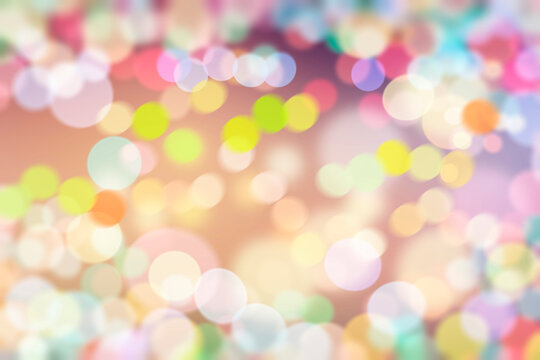 Colorful Round Bokeh Sparkling Glitter Background Image
