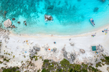 Bucht auf Lefkada. Ionische Insel, Griechenland