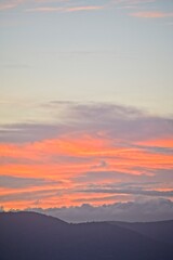 Sunset Over Tuscany on a Winter Day