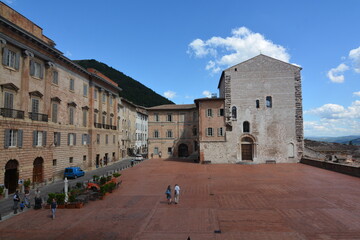gubbio caratteristico paese medievale dell'umbria