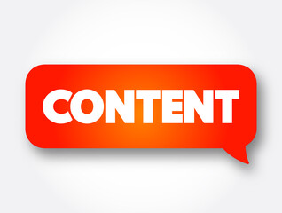 Content text message bubble, concept background