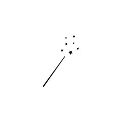 magic wand icon illustration, for web and mobile design