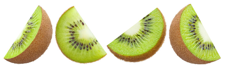 Delicious kiwi collection, isolated on white background