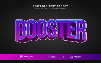Gradient Booster Editable Text Effect