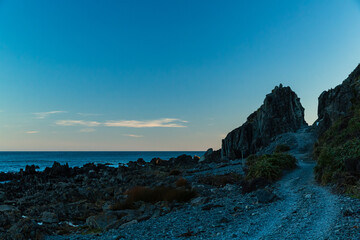 Fototapeta premium ニュージーランド 首都ウェリントンのレッド・ロックス・リザーブのヘルズ・ゲート