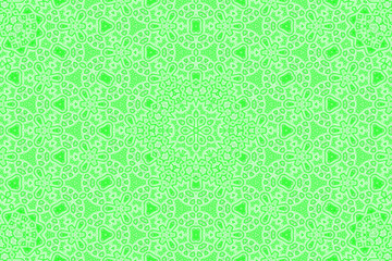 Green Abstract kaleidoscope background. kaleidoscope texture design. multicolor kaleidoscope. Kaleidoscopic pattern. Mandala pattern. Batik Pattern