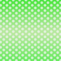 Fototapeta na wymiar A seamless pattern is a large white dot on gradient green background