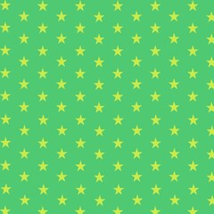 Star pattern on the green background.