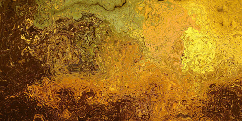 Feurig-goldene, marmorierte Struktur als Hintergrund oder Textur