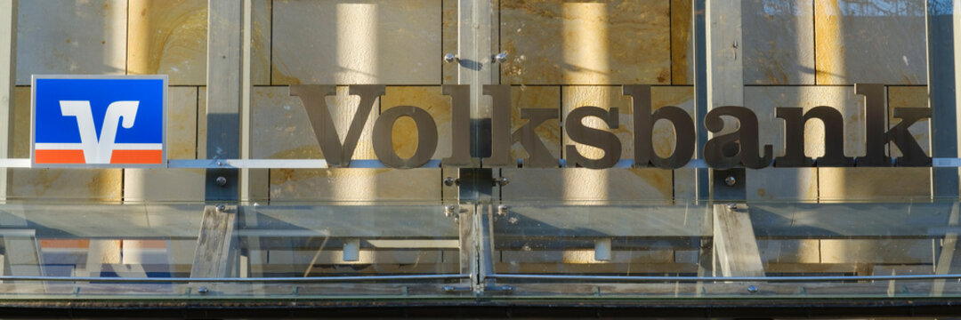 Logo und Schrift Volksbank, Niedersachsen, Deutschland, Europa