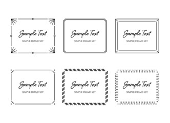 シンプルなフレームセット　クラシック　モダン　ビンテージ　1