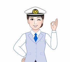 タクシー運転手の女性