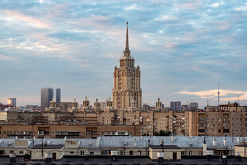 Fototapeta na wymiar city, building, moscow, russia 