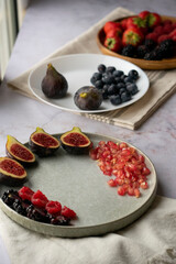 blackberry pie with berries