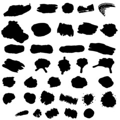 Ink brush stroke collection 