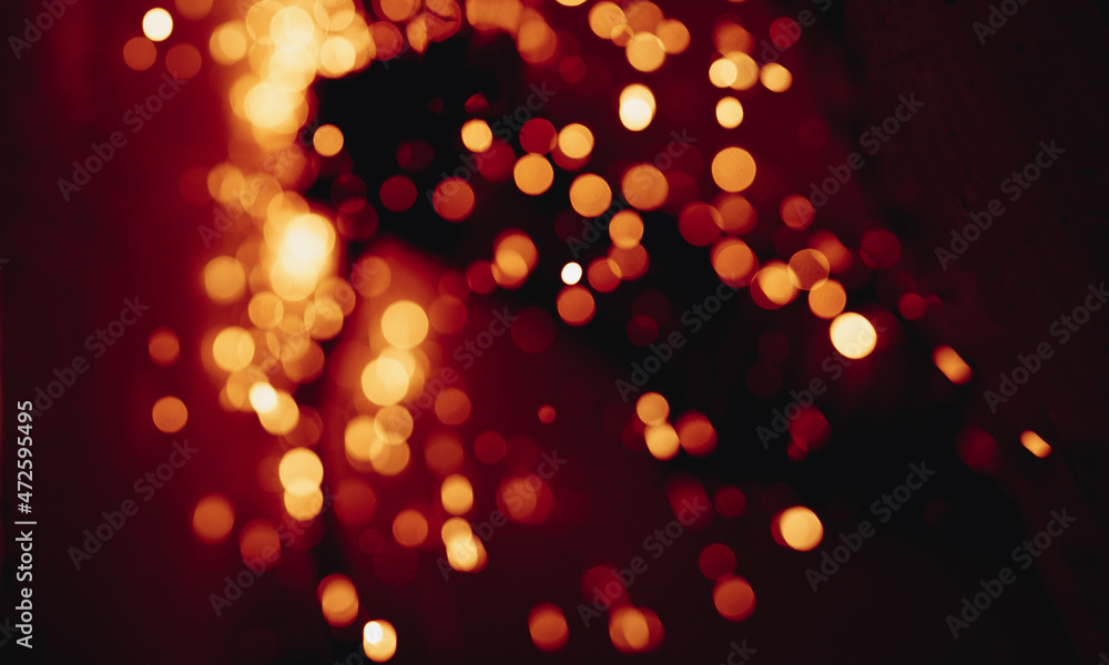 Poster color abstract background, bokeh lights.