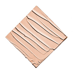 Foundation makeup texture in a minimalist shape