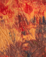 Bright multicolored crumpled paper decorative background texture