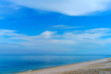 Beach of Porto Sant Elpidio at springtime