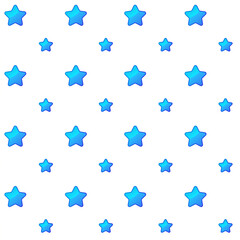 Blue Shiny Star Seamless Pattern - Amazing vector pattern of a blue star suitable for background fabric pattern, design asset, valentine day, wrapping paper, wallpaper and illustration in general