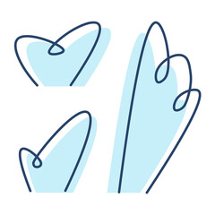 Minimalist Vector Bushes Set - Amazing flat vector illustration of a bushes set suitable for design asset, decoration, game assets, clip art, autumn, mobile app, website and illustration in general