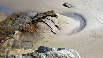 Rocks on the beach, sea