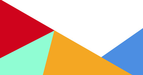 Image of colourful shapes on white background