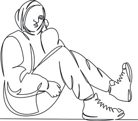 modern fashion muslim girl