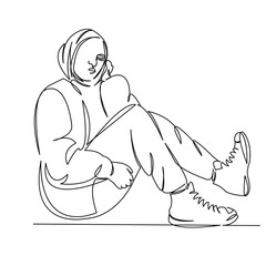 modern fashion muslim girl