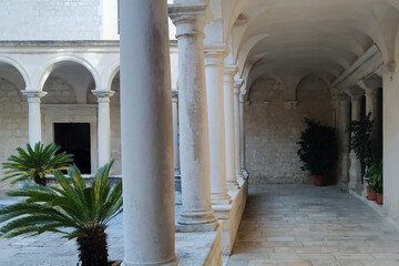 courtyard of a church