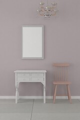 photo frame mock up 3d rendering

