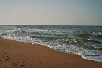 Waves beach sand landscape ocean summer travel