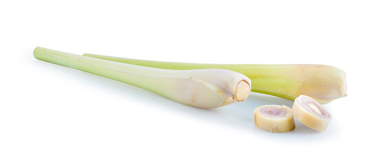 Lemongrass isolated on a white background
