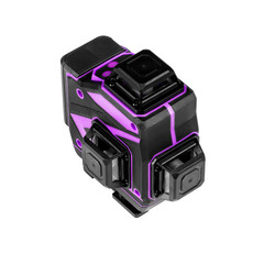 Fototapeta premium Self Leveling Laser Level isolated on white background. Line leveler Beam Tool for Construction