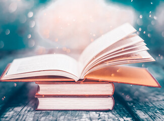 Vintage open book
