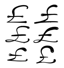 National money sign currency icon symbol funt