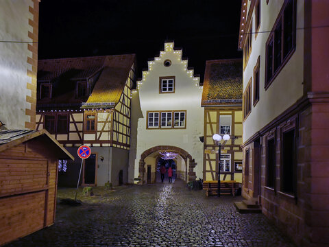 Stadt Erbach im Odenwald zur Weihnachtszeit