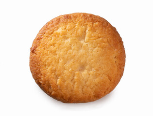 Butter cookies on a white background
