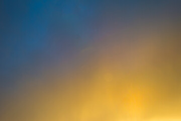 Clouds in a blue sky in bright sunlight at sunrise in autumn, Almere, Flevoland, The Netherlands, November 29, 2021
