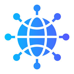 networking gradient icon