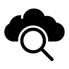 search web glyph icon