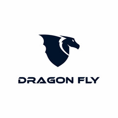 Illustration Dragon Logo Design Vector