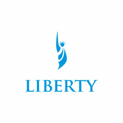 Simple Liberty Logo Design Vector