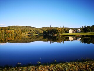 Naklejka premium Am Wilhelmsthaler See,. Thüringen, Wartburgkreis, Wilhelmsthaler Schloss 